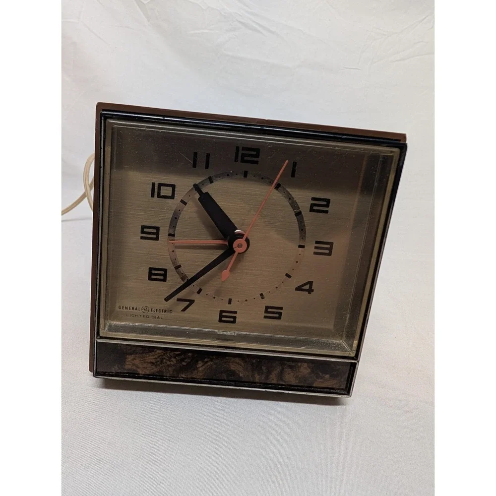 GE General Electric Alarm Clock Works Vintage